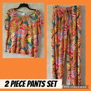 C&C California Floral Pant Set (P2P 26”L 22”)
(Waist 30”R 14”Inseam 28”)